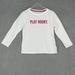 Kate Spade Tops | Kate Spade White Play Hooky Pink Logo Long Sleeve Shirt Women’s Size Small Top | Color: Pink/White | Size: S