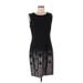 Elie Tahari Casual Dress - Sheath: Black Graphic Dresses - Women's Size 3