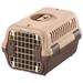 Tucker Murphy Pet™ Richell Pet Travel Carrier, Small-, For Dogs & Cats up to 11 lbs. Plastic in Brown | 11.2 H x 12.4 W x 18.5 D in | Wayfair