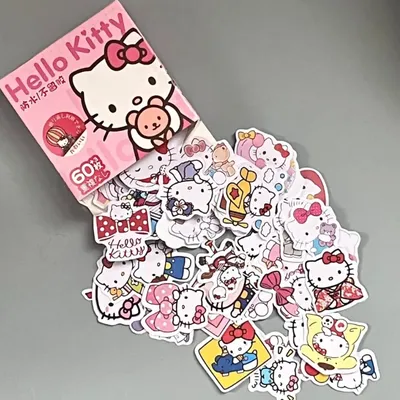 Autocollants Anime Kawaii Hello Kitty Kuromi Cinnamoroll Pochacco DIY Staacquering Cute