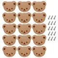 Lèvent de meuble en bois pour enfants boutons de planche de Chi boutons de meubles d'ours