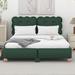 Wildon Home® Dynisha Upholstered Platform Bed w/ Support Legs Upholstered, Wood in Green | 37.8 H x 63 W x 82.7 D in | Wayfair