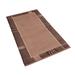 Brown/White Rectangle 3' x 5' Area Rug - Foundry Select Oriental Hand-Knotted Rectangle 4' x 6' Wool Area Rug in Brown/Beige Wool | Wayfair