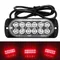 12LED tout-terrain voiture brouillard rouge lumière lampe remorque camions sécurité urgent travail brouillard rouge lumière lampe DC 12V ~ 24V 36W LED lumière urgente