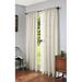 Rosecliff Heights Reigate Solid Color Sheer Rod Pocket Single Curtain Panel Polyester in White/Black | 56" W x 84" L | Wayfair