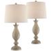 One Allium Way® Ling Resin Table Lamp Resin in White/Brown | 27.52 H x 14.02 W x 14.02 D in | Wayfair 74C7488C9B9F42B2BDB6E3AEE7AE8958