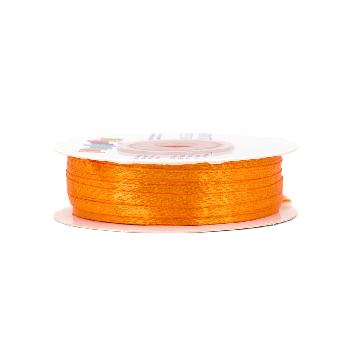 Creativery 3mm Satinband 50m Schleifenband Geschenkband Dekoband Schmales Stoffband Orange Image
