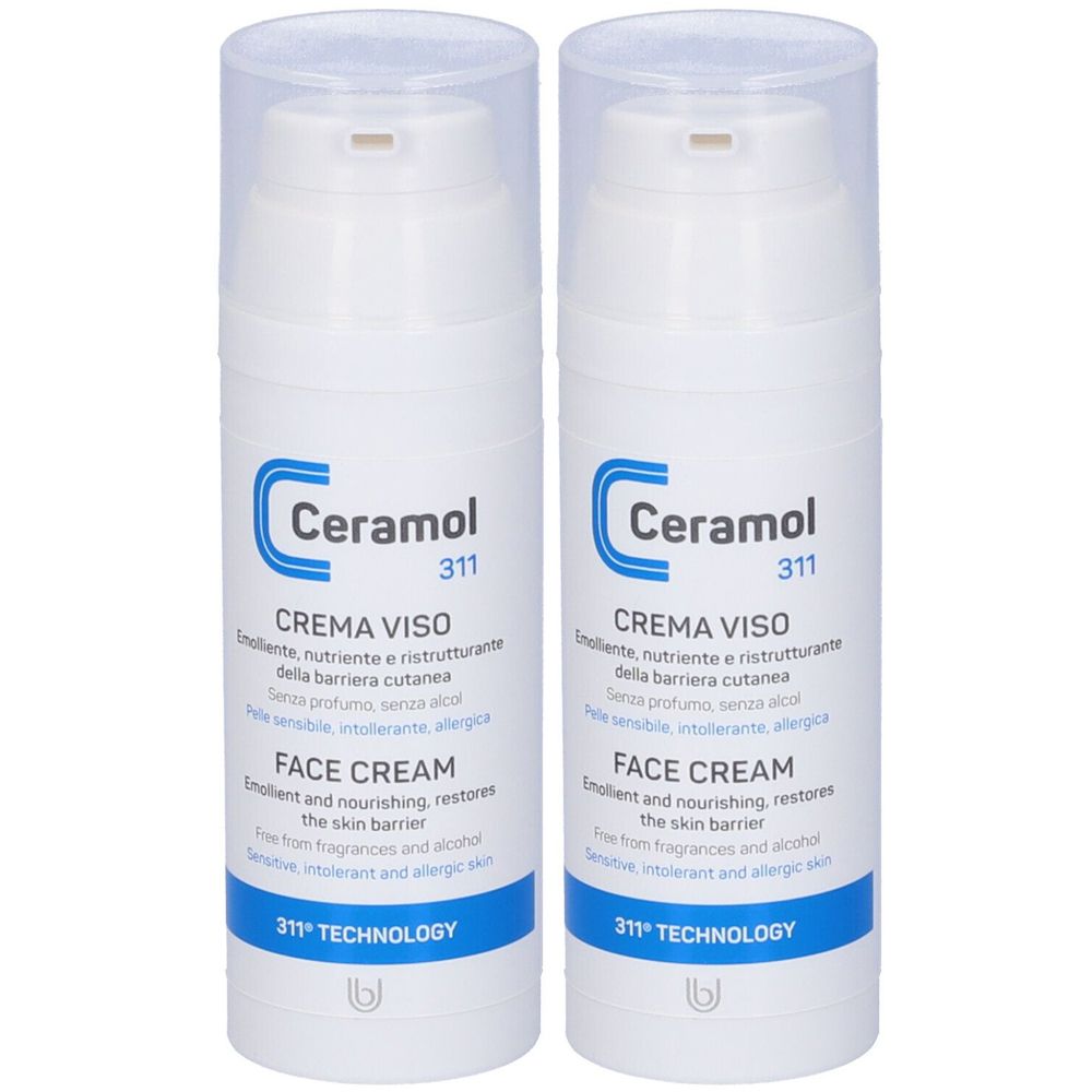 Ceramol 311 Crema Viso 2x50 ml