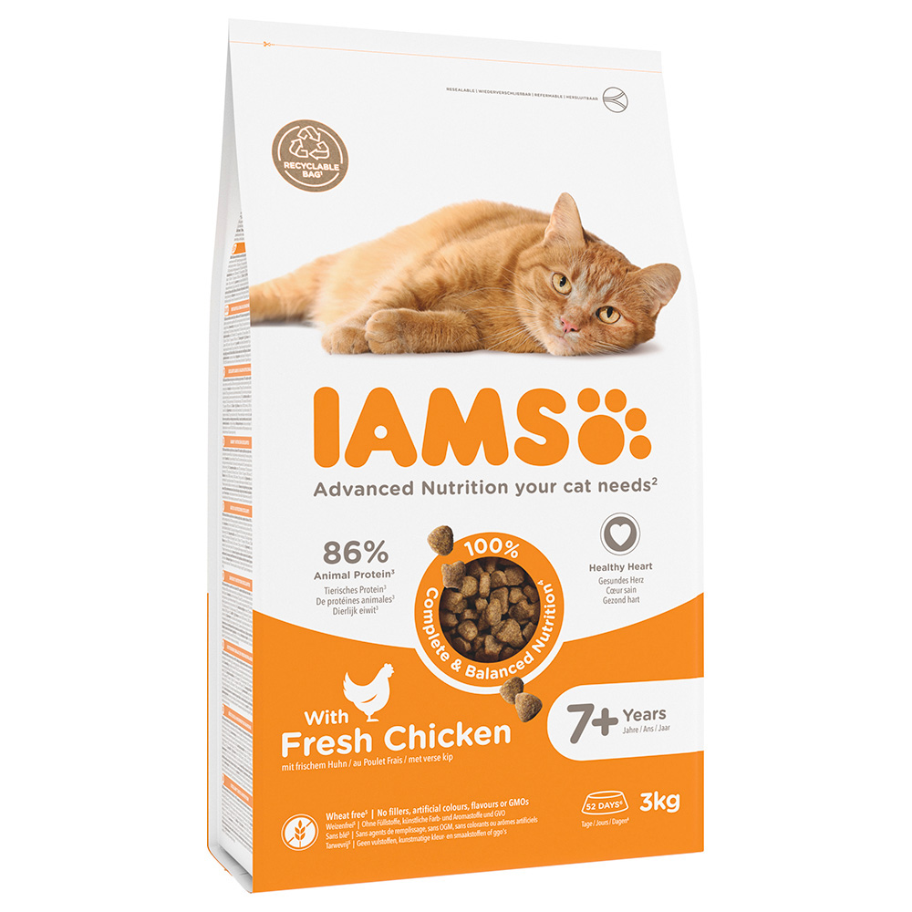 IAMS Advanced Nutrition Senior Pollo fresco Crocchette per gatto - Set %: 2 x 3 kg