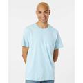 SoftShirts SS210 Classic Pocket T-Shirt in Chambray size Large | Cotton 210