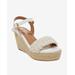 Boston Proper - White - Pearl Embellished Wedge - 38