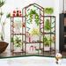 Plant Stand Indoor Plant Shelf Outdoor Wood Tiered Plant Rack - A-Square