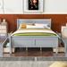 Classic Design Queen Size Wood Platform Bed