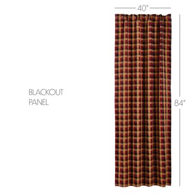 Heritage Farms Primitive Check Blackout Panel 84x40 - 84x50