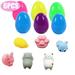 6 Pcs Filled Easter Eggs Easter Basket Stuffers with 24 Pcs Mini Mochi Squishy Toys Easter Eggs Perfect for Easter Eggs Hunt Easter Party Favor Classroom Easter Prize Supplies