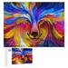Wolf Dog Abstract Digital Painting Jigsaw Puzzles 1000 Pieces for Adults Large Format Jigsaw Puzzle for Kids 6+ Teens Adults & Families. Great Gift Kids Parents Grandparents