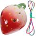 Strawberries Strawberry 6 Hole Recorders Beginners Practice Wind Instrument Ocarina Wind Instrument Musical Instrument Ceramics Child