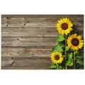 Puzzles for Adults 1000 Piece Beautiful Floral Sunflowers On Wooden Board Jigsaw Puzzles Decor Thick and Sturdy Pieces Fun and Challenging Activity for Adults Makes a Great Gift