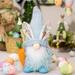 karymi Easter Decorations Easter Rudolf Down Coral Plush Doll Standing Faceless Doll Hugging Accessories Easter Wreath