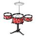 GBSELL Musical Instruments Clearance Kids Drum Kit Kids Toys Jazz Drum Set 5 Drums with Stools Mini Band Set Musical Instrument Toys Birthday Gifts for Beginner Boys Girls