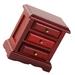 Dollhouse Chest of Drawers Furniture Bedside Table Model Toy Wood Bedside Table Wood Toys Miniature Bedside Table