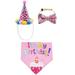 Dog Birthday Bandana Scarf And Dog Girl Boy Birthday Party Hat Pet Clothes for Cats Pet Clothes for Large Dogs Female Pet Clothes for Small Dogs Tutu Pet Clothes for Small Dogs Pet Clothes Rack Hanger