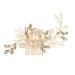 XIAN Decorative Hair Combs with Color-preserving Alloy Crystal Pearls Flower for Women Mother Daughter Friends