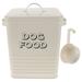 Puppy Dog Biscuit Container Multi-function Dog Snack Bin Daily Dog Snack Bucket Pet Food Storage Bucket Multifunction Container Iron