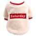 New Pet Lamb Velvet T-shirt Autumn And Winter Fashion Pet Cat Dog Clothes for Kittens Boy Extra Small Puppy Shirt Large Dog Sweaters for Male Dogs Teacup Dog Clothes Boy Shirts for Girls Size 6