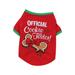 Pet Dog Cat Clothes Fashion Christmas Decorations Cute Soft Cross Dress Exotic Cartoon Animal Shape Decoration Pet Clothes Dog T Shirts with Sleeves Dogs Clothes for Girls Boy Dog Clothes Sweater Dog