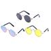 3 Pcs Sun Glasses Fun Dog Eyeglasses Pet Sunglasses Round Frame Pet Glasses Funny Lens: Ac Resin Frame: Metal