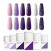 Jademall 6 Pcs Purple Gel Nail Set Gel Nail Polish Kit Soak Off Nail Art Gel UV LED 8ml