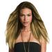 Human Hair Highlight Color R1416T BUTTERED TOAST - Hairdo Extensions 1 Piece Clip In 6 Pressure Sensitive Clips Women s Long Hair