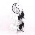 Car Dream Catcher Handmade Yin Yang Dream Catcher Feathers Beads Dreamcatcher for Wall Hanging Home Decorations Car Charms