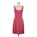 Old Navy Casual Dress - A-Line Scoop Neck Sleeveless: Red Dresses - Women's Size Medium