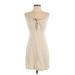 Hollister Casual Dress - A-Line: Tan Stripes Dresses - Women's Size X-Small