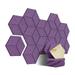 12Pcs Self-Adhesive Acoustic Panel Hexagon Y-Lined Sound Proof Panel Noise Insulation High Density Fireproof Wall Panels