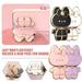 Mobile Phone Holder Metal Cute Cat Phone Holder Cell Phone Stand 2 In 1 Finger Holder With Make Up Mirror