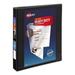 2PK Avery Heavy-Duty Non Stick View Binder with DuraHinge and Slant Rings 3 Rings 1 Capacity 11 x 8.5 Black (5300) (05300)