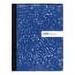 Office Depot Brand Composition Notebook; 9-3/4in x 7-1/2in; Wide Ruled; 100 Sheets; Blue