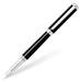 MYXIO Intensity Onyx Fountain Pen with Chrome-Plated Trim and Broad Nib