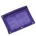 piaybook Big Capacity Pencil Case Stationery Pouch Pencil Case With Transparent Window Stationery Bag Binder Classroom Storage Bag Pen Bag with Zipper for Boy Girl Purple