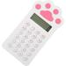 Strawberry Decor Calculator for College Students Battery Calculator Business Calculator Lovely Calculator Adorable Portable Calculator Small Calculator Pocket White Abs Student Office