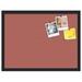 MYXIO 24x18 Inch Cork Bulletin Board. This Decorative Framed Pin Board Comes with Crimson Pastel Design and a Black Frame. Ideal for Home Office Decor or Message Board (MYXIO-1807)