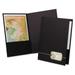 Oxford Monogram Series Business Portfolio Premium Cover Stock 0.5 Capacity 11 x 8.5 Black w/Embossed Gold Foil Accents 4/Pack (04161)