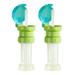 2 Pcs Beverages Drinks Silicone Straw Toddler Beverage Bottle Lid Baby Juice Bottle Lid Baby Bottle Cover Baby Child