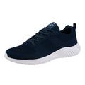 eczipvz Men s Fashion Sneakers mens fashion sneakers suede trim low top lace up tennis shoes Blue