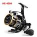 Jzenzero Fresh Water Spinning Reel with Aluminum Alloy Wire Cup Powerful Braking Force for Reservoir Fishing Use HE-4000