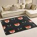 GZHJMY Foxes and Arrows Non Slip Area Rug for Living Dinning Room Bedroom Kitchen 2 x 3 (24 x 36 Inches) Cute Nursery Rug Floor Carpet Yoga Mat