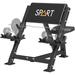 SPART Preacher Curl Bench Seated Arm Isolated Barbell Dumbbell Bicep Station Bicep Curl Machine with Bar Holder & Dumbbell Holder for Arm Curl Strength Training Home Gym